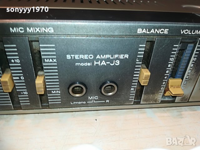 HITACHI model HA-J3-MADE IN JAPAN 27Х20СМ-220/12v, снимка 11 - Ресийвъри, усилватели, смесителни пултове - 29996437