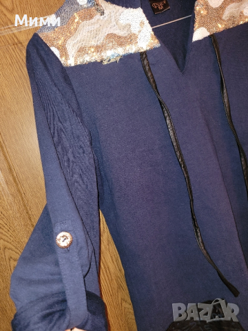 Тъмно синя туника Lucy, снимка 4 - Туники - 44735395