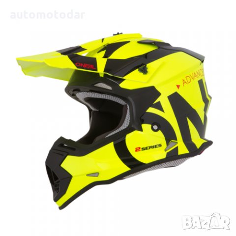 ДЕТСКА КРОС КАСКА O`NEAL 2SERIES RL SLICK NEON YELLOW/BLACK, снимка 3 - Аксесоари и консумативи - 34185050