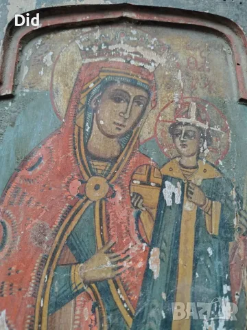 Възрожденски домашен триптих 1840 г.  , снимка 2 - Колекции - 56404928