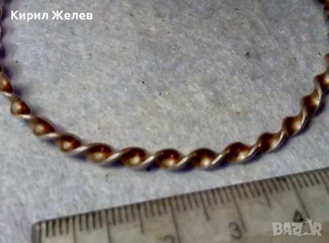 СТАРИННА СРЕБЪРНА ГРИВНА МНОГО ВИСОКА ПРОБА СРЕБРО РЕТРО ПЛЕТКА РЪЧНА МАЙСТОРСКА РАБОТА 34887, снимка 6 - Антикварни и старинни предмети - 48485606