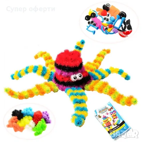 Bunchems Конструктор/ 400 части, снимка 5 - Конструктори - 49958004