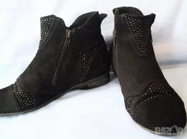 Три различни чифта / Дамски боти Adams Boots и България / естествена кожа и велур , снимка 17 - Дамски боти - 12284028