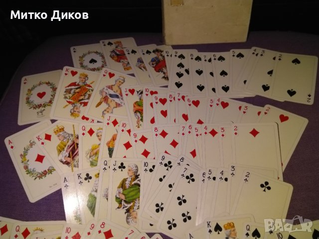 Колекционерски нови маркови малки карти 2х52бр Vintage 1960s Ferd. Piatnik & Sons Vienna Austria, снимка 6 - Карти за игра - 39457764