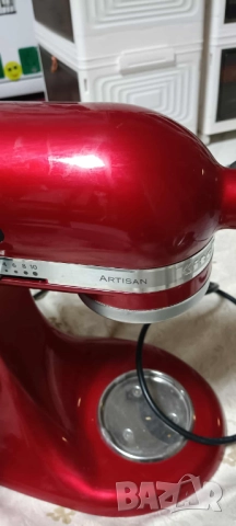 Миксер с купи 2 бр KitchenAid Artisan 5KSM175PSECA, 300W, 4.8 л, Candy Apple, снимка 4 - Аксесоари за кухня - 52239213