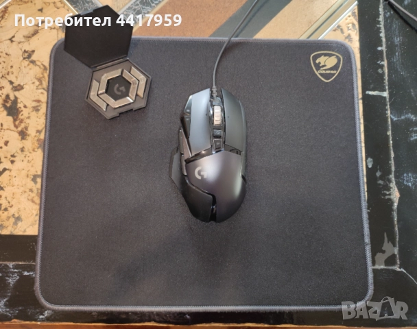 Геймърска мишка Logitech G502 Hero и MousePad/Подложка за мишка COUGAR