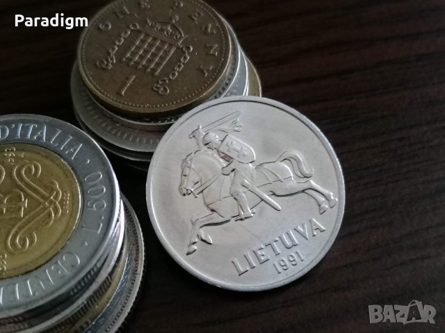Монета - Литва - 5 цента AUNC | 1991г.