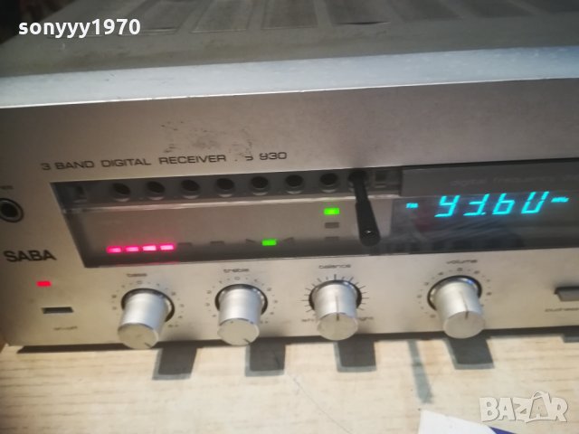 saba rs 930 stereo receiver внос switzerland, снимка 11 - Ресийвъри, усилватели, смесителни пултове - 30123928