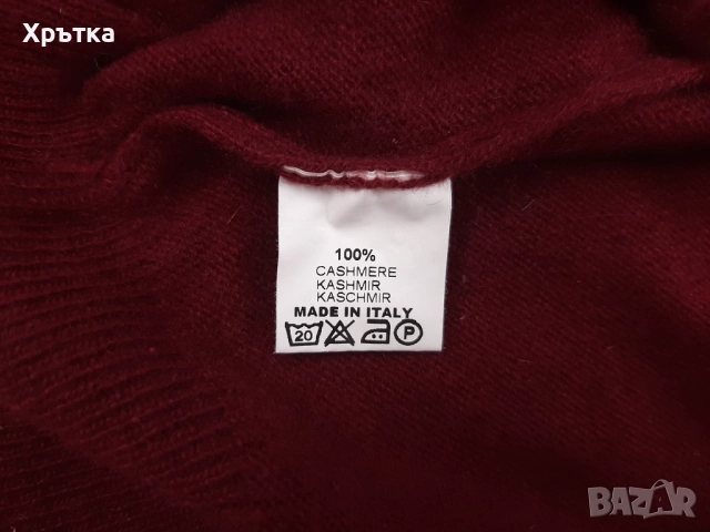 Gran Sasso - Мъжки пуловер от 100% кашмир размер M, снимка 7 - Пуловери - 52653904