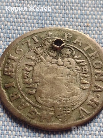 Сребърна монета 6 кройцера 1671г. Леополд първи Кремниц Унгария 13665, снимка 11 - Нумизматика и бонистика - 42899810