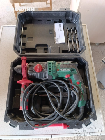 Перфоратор Parkside 800W, 1.2J, снимка 3 - Бормашини - 53941119