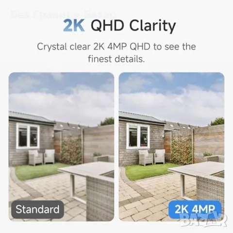 Нова Noorio 2K безжична камера с магнитен монтаж и нощно виждане дом, снимка 3 - Други - 49647371