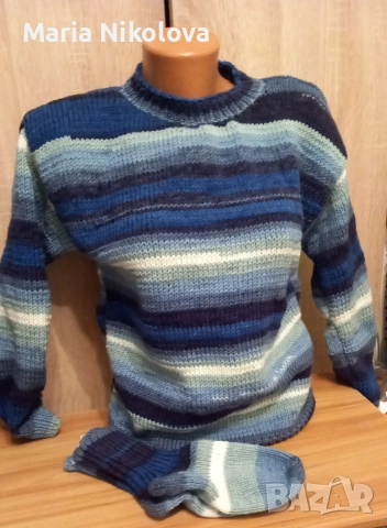 предлагам красиви ръчно плетени топли подаръчета, снимка 2 - Блузи с дълъг ръкав и пуловери - 52875601