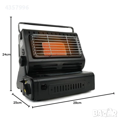 Газова печка, Преносим газов котлон 2 в 1,  1.3KW, снимка 6 - Газови котлони - 50801176