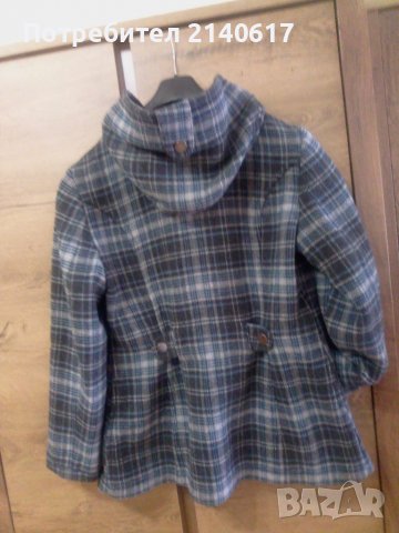 Палтенце в каре за пролетно есенен сезон Yessica, снимка 2 - Якета - 40057975