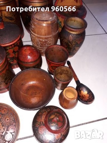 Руски дървени съдове, снимка 3 - Декорация за дома - 34028592