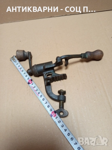 Соц Стара Бронзова Ръчна Машинка За Патрони. , снимка 10 - Антикварни и старинни предмети - 52057064