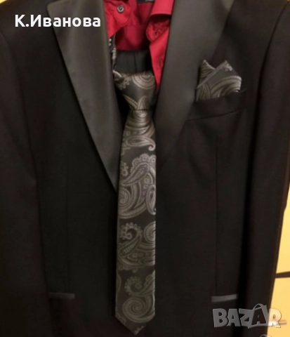 Мъжки костюм "Теодор" + обувки и аксесоари, снимка 6 - Костюми - 52193720