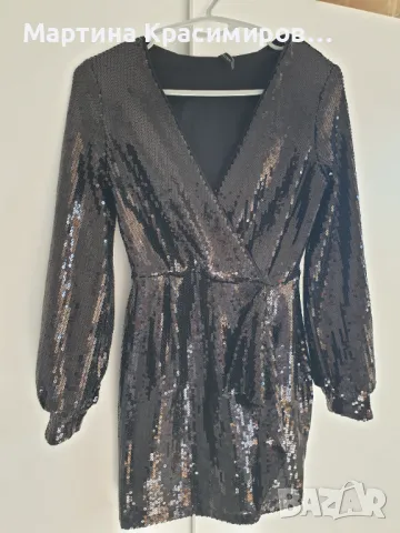 Рокля с пайети , снимка 4 - Рокли - 49791012