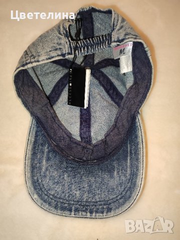 Дънкова шапка с капси RESERVED размер М цена 15.00 лв. + подарък бонус, снимка 4 - Шапки - 42887034