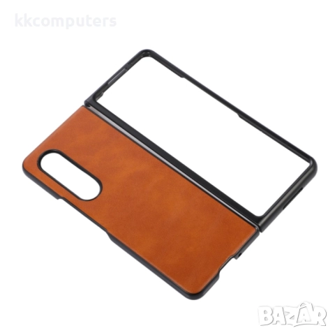 Samsung Galaxy Z Fold4 Удароустойчив Кожен Калъф и Протектор, снимка 4 - Калъфи, кейсове - 52382509