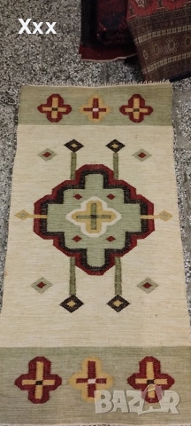 Ръчно тъкана вълнена пътека.Антика за ценители., снимка 2 - Пътеки - 53056265