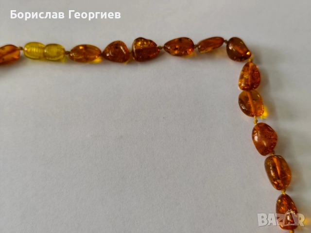 Кехлибарен гердан кехлибар, снимка 3 - Колиета, медальони, синджири - 52835870