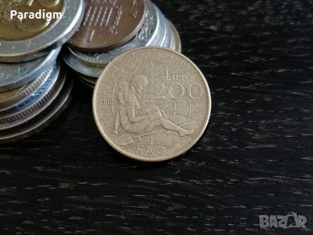 Монета - Италия - 200 лири (юбилейна) | 1980г.