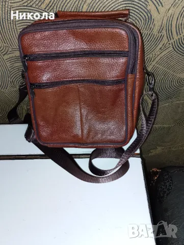 Мъжка чанта-естествена кожа, снимка 2 - Чанти - 49296331