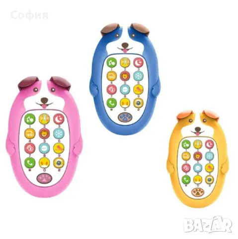 Играчка куче телефон с бутони и звукови ефекти, снимка 4 - Музикални играчки - 48506441