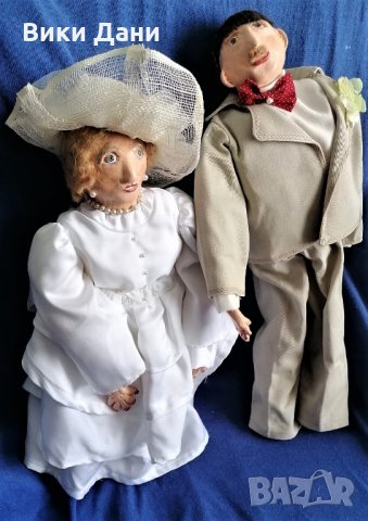 уникат големи кукли Швейцарски младоженци с характер, снимка 2 - Колекции - 30394098