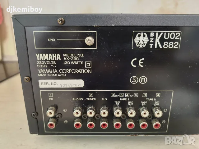 Усиловател Ямаха AX-390, снимка 6 - Ресийвъри, усилватели, смесителни пултове - 55976054