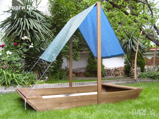 Детски пясъчник - Кораб на Промоция! Цената е 225 лв. при стара цена от 260 лв.! , снимка 4 - Градински мебели, декорация  - 50543428