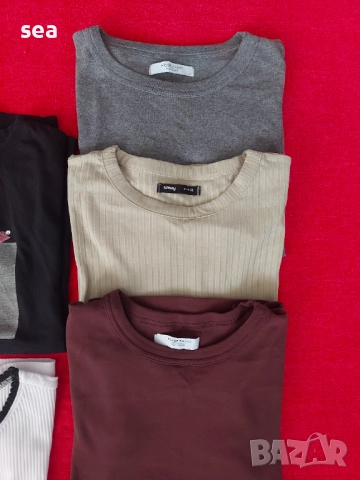 СЕТ тениски 7 бр. за 10 лв. H&M, Reserved, House, Sinsay, снимка 4 - Детски тениски и потници - 52444821