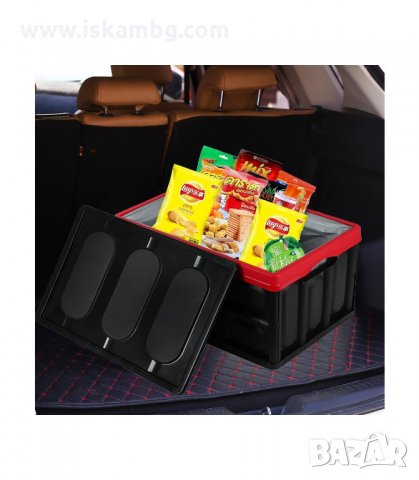 ПЛАСТМАСОВ ОРГАНАЙЗЕР ЗА БАГАЖНИК НА КОЛА, СГЪВАЕМ КОНТЕЙНЕР С КАПАК - код 2630, снимка 6 - Аксесоари и консумативи - 33929484