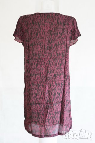 Рокля в черно и цвят бордо Edmond Louis - XL, снимка 2 - Рокли - 42803258