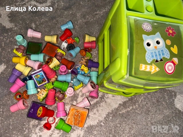 Кутия с над 50 детски печатчета, снимка 3 - Рисуване и оцветяване - 53133098