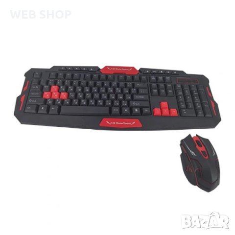 Геймърска безжична клавиатура и мишка HK8100 2.4G, снимка 2 - Клавиатури и мишки - 31451066
