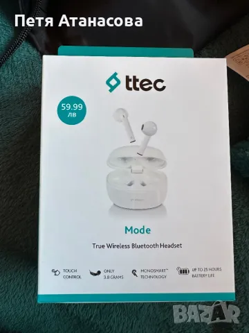 Нови безжични слушалки ttec, снимка 1