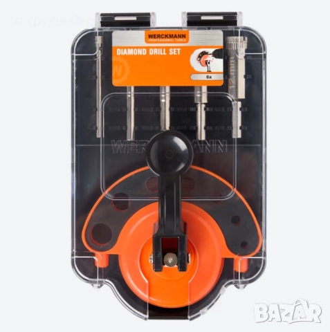 Комплект диамантени тренчеви свредла „diamond drill set” – с „Werkmann“ кутия, снимка 2 - Диамантени и режещи инструменти - 52460030