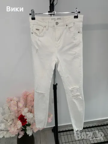 Бели дънки размер ХS, снимка 12 - Дънки - 49693002