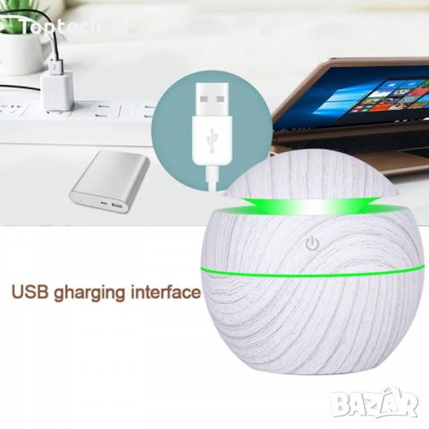 Ултразвуков арома дифузер с етерични масла в 3 цвята, снимка 7 - Овлажнители на въздух - 30628015