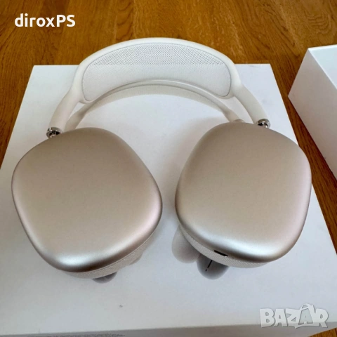 Apple Airpods Max Starligt | Гаранция!, снимка 4 - Bluetooth слушалки - 53155252