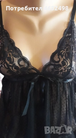 Нощничка с дантела, снимка 3 - Бельо - 52471364