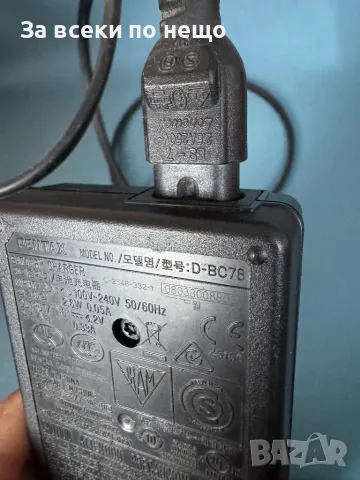 Оригинално зарядно  D-BC78 (B)  за фотоапарат Pentax за батерии D-Li78, снимка 6 - Чанти, стативи, аксесоари - 49184063