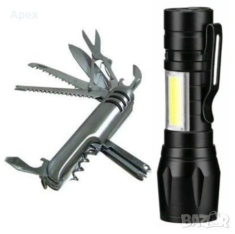 Мултифункционално Джобно Ножче.Ножка.Компас.Компаси.Сгъваемо Ножче. Фенери.Лампа.LED Къмпинг Фенер +, снимка 2 - Екипировка - 54175740