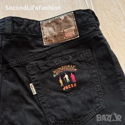 Дънки Humphrey And Brothers Joker, ежедневни черни дънки W40 L36 винтидж , снимка 3 - Дънки - 53020316