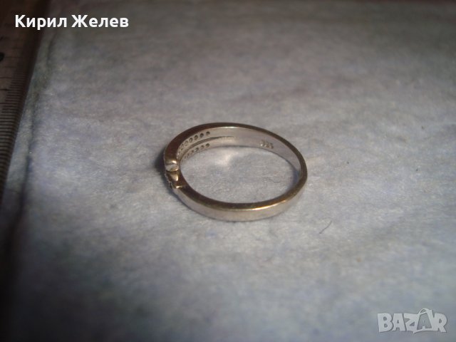 СКЪПОЦЕНЕН СРЕБЪРЕН МОДЕН АРТ ПРЪСТЕН СРЕБРО 925 с ФАСЕТИРАНИ ЮВЕЛИРНО ЦИРКОНИ 32426, снимка 6 - Пръстени - 38352310