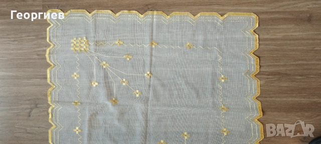 Ръчно тъкан кавиьор,бродирани възглавници,и карета,на тюл., снимка 13 - Други - 35686041