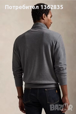 НОВА оригинална сива фланела блуза POLO RALPH LAUREN размер S от САЩ, снимка 10 - Блузи - 52828968